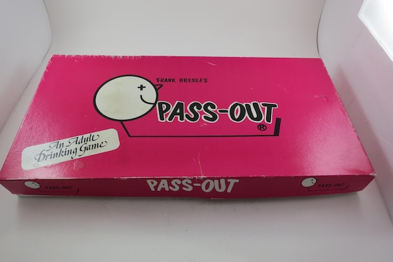 Vintage 1986 Board Game Pass Out Frank Breese Drinking Game 100% Complete Excellent Condition