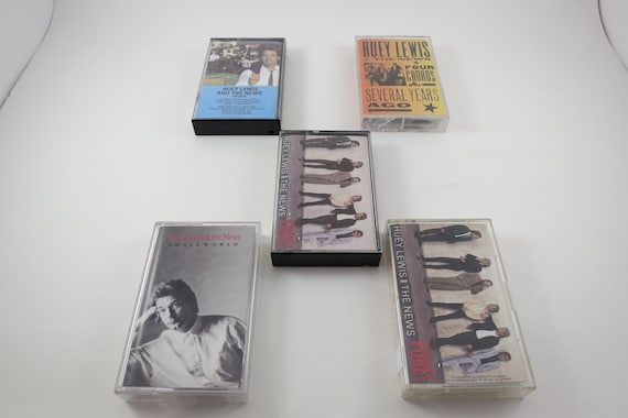 Vintage 1980's Huey Lewis & The News Cassette Tapes Excellent Condition Small World Sports Fore! Picture This Hard At Play Sold Indiv