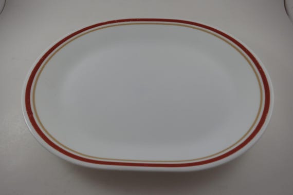 Corelle Cinnamon Pattern Serving Platter: 10x12 Oval Platter