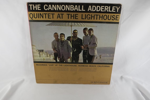 1960 Vinyl LP Jazz Record At the Lighthouse Cannonball Adderley Quintet G/EX