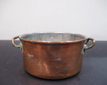 Pair of Vintage Copral Copper Pans Excellent Condition