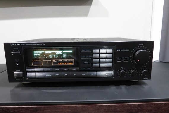 Vintage 1980's Onkyo Quartz Synthesized Tuner Amplifier Model TX-844