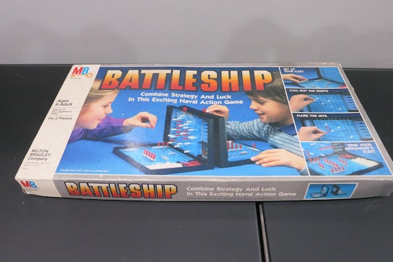 Vintage 1984 Milton Bradley Board Game No 4730 Battleship Naval Combat Game