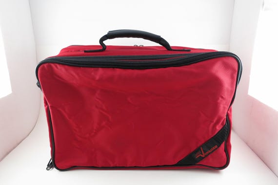 1980s Lebo Cassette Tape Case: Red & Black, Holds 60 Tapes