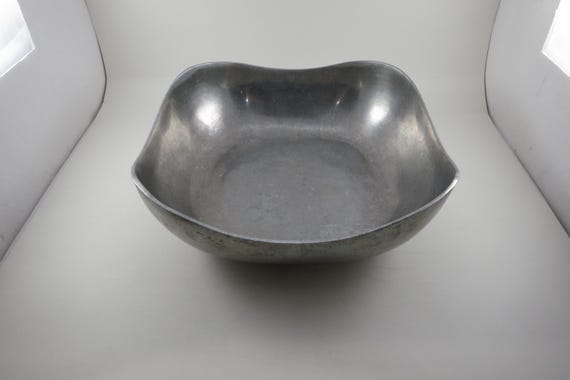 Vintage 11x11 Silver Center/Serving Bowl Metal Marked 253
