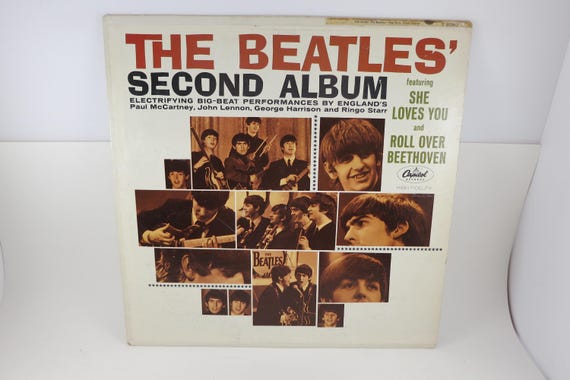 Vintage 1964 Vinyl LP Record The Beatles Second Album Mono Pressing Very Good Condition 71635