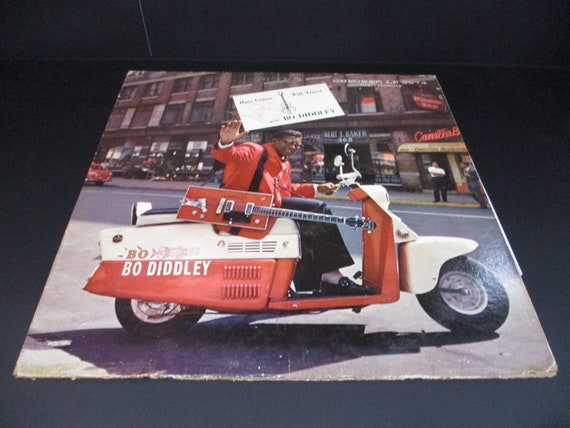 Vintage 1960 Vinyl LP Record Have Guitar Will Travel Bo Diddley Excellent Condition Original Pressing SIGNED By Bo in Red Ink 68624