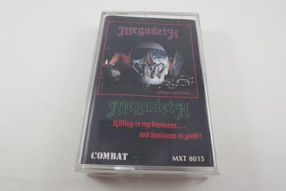 Vintage 1985 Megadeth "Killing Is My Business" Cassette Tape