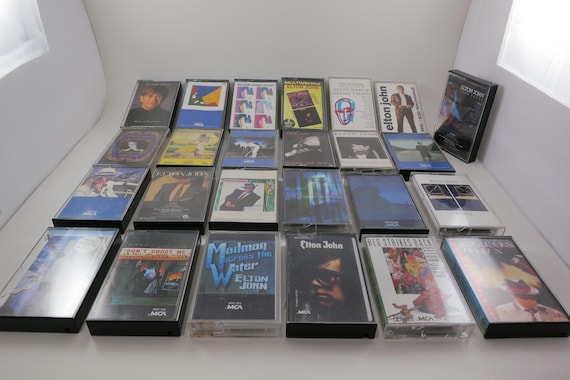 Vintage 1980's Elton John Cassette Tapes Excellent Condition Candle Jump Up Breaking Hearts The One Yellow Brick Greatest Sold Individually
