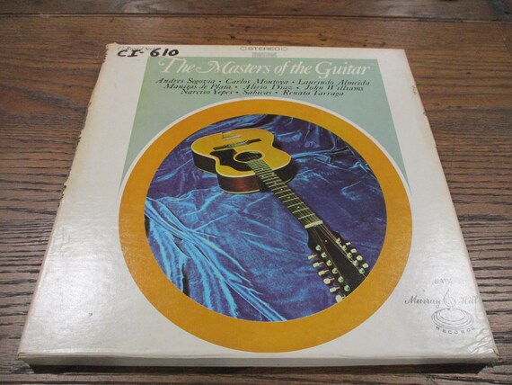 Vintage 1973 Vinyl LP Record Set The Masters of the Guitar Murray Hill Records 7 Record Set Excellent Condition 48166