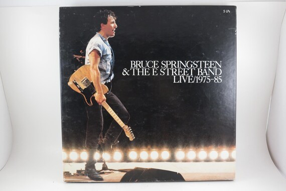 Vintage Bruce Springsteen Live 1975-1985 Vinyl Record Box Set - 1986 Five LP Set