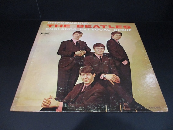 Vintage 1964 Vinyl LP Record Introducing the Beatles Vee Jay Records Authentic Original Excellent Condition Vee Oval Label 68294