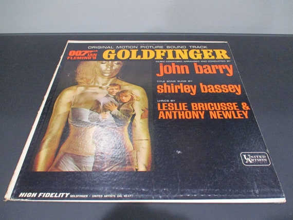 Vintage 1965 Vinyl LP Record 007 Goldfinger Ian Fleming Soundtrack James Bond John Barry Excellent Condition Mono Pressing 63720
