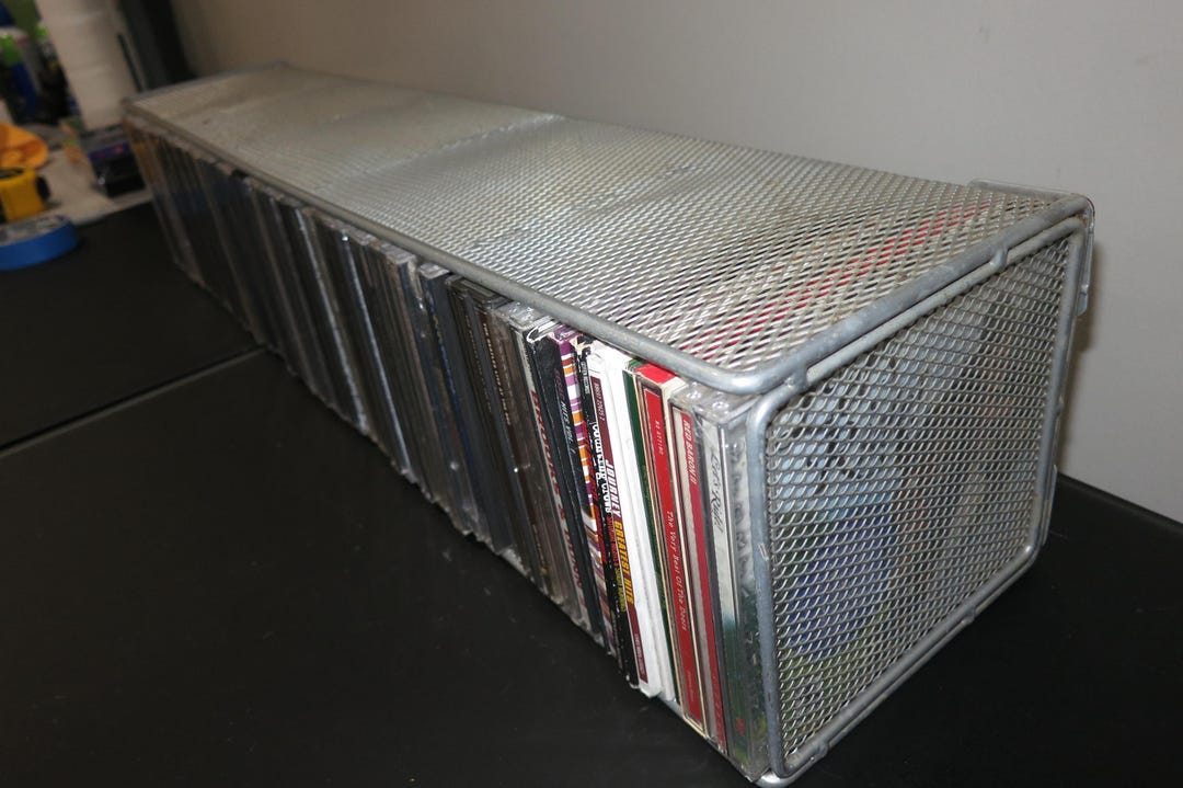 Vintage 90s Metal CD Holder: 60-disc Capacity Display - Etsy