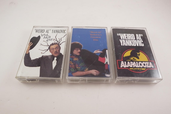 Vintage 1986 Weird Al Yankovic Cassette Tapes Greatest Hits Volume II In 3-D Off The Deep End UHF Even Worse Polka Party Sold Individually