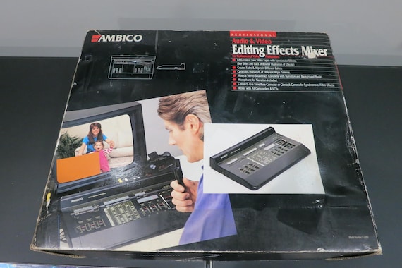 Vintage Ambico Audio/Video Editing Effects Mixer Model V-6300 New In Original Box NOS