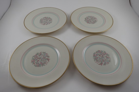 Vintage Franciscan Rossmore 6 3/8 Inch Bread Plates-Set of 4