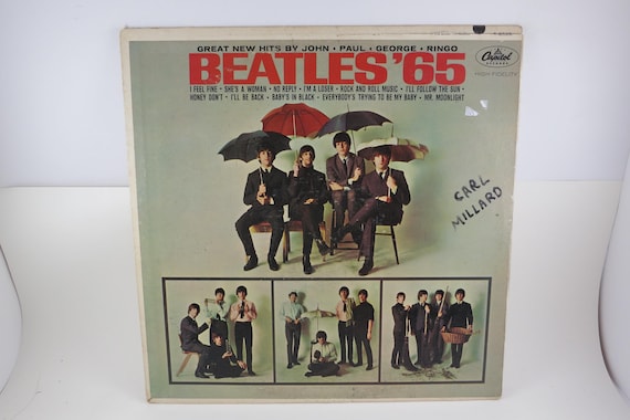 Vintage 1964 Vinyl LP Record Beatles 65 The Beatles Very Good Plus Condition Mono Version First US Pressing 71793