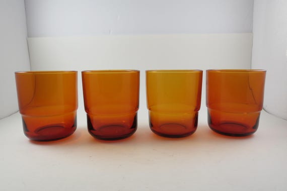 Vintage Set of Four Our Place Night & Day Sunset Color Tumblers