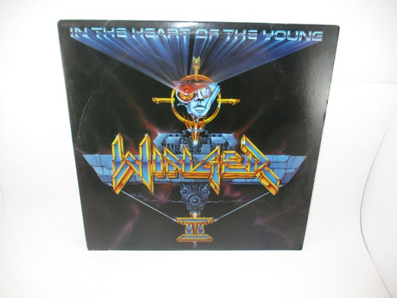 Vintage 1990 Vinyl LP Record In The Heart of the Young Winger Excellent Plus Condition 70205