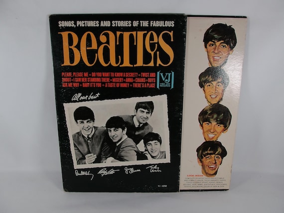1964 Vinyl LP Record The Beatles Songs, Pictures and Stories of the Fabulous Beatles Vee Jay Records EX+