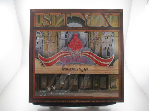Vintage 1980 Vinyl LP Record Styx Paradise Theatre Excellent Condition 68552