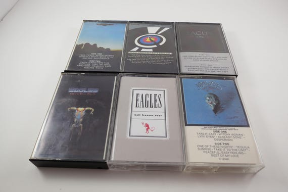 Vintage 1980's The Eagles Cassette Tapes Excellent Condition Greatest Hits OneThese Nights Hotel California Hell Freezes Sold Individ