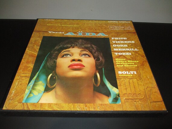 Vintage 1962 Vinyl LP 3 Record Box Set Verdi Ada Excellent Condition with Original Book 67156