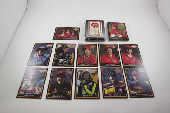 1991 Maxx McDonald's NASCAR Card Set: Earnhardt, Elliott, Allison
