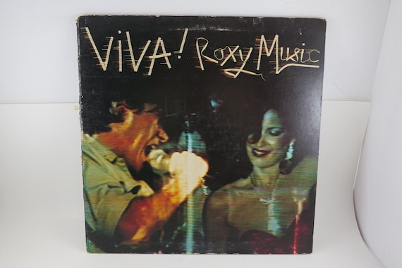 Vintage 1976 Roxy Music "Viva!" Live Vinyl LP Record