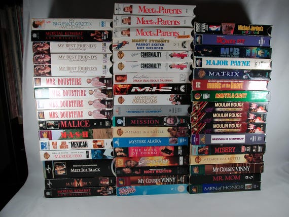 80's/90's/00's VHS Tapes Titles Starting with M Sold Individually