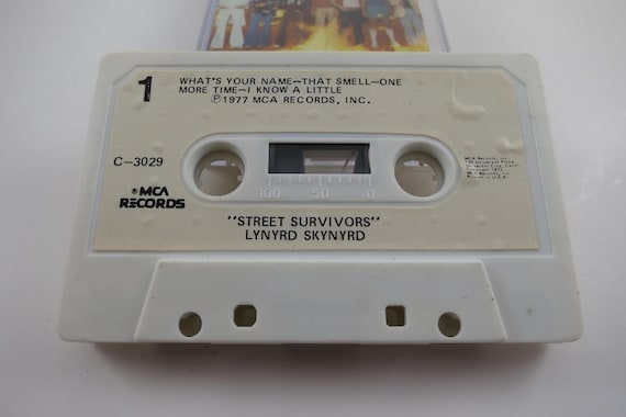 Vintage 1977 Lynyrd Skynyrd Cassette Tape Street Survivors Original Flames Cover
