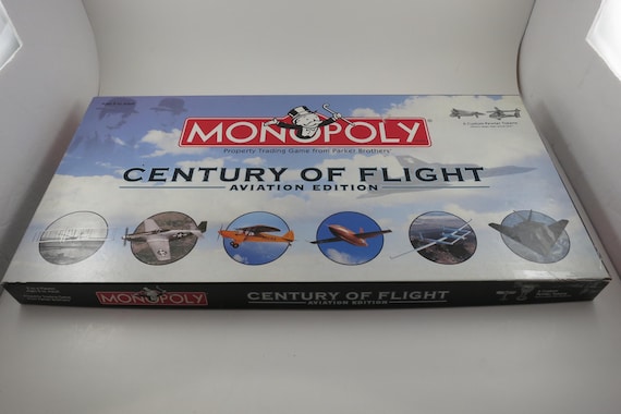 Vintage 2003 Monopoly Century of Flight Aviation Collectors Edition 100% Complete