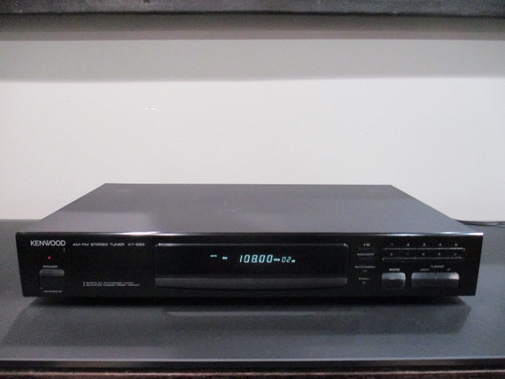 Vintage 1990's Kenwood Stereo Synthesizer Tuner Model KT-593 Works Perfect Free Shipping