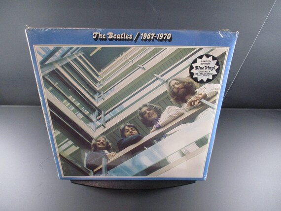 Vintage 1994 Vinyl LP Record The Beatles 1967-1970 Blue Album MINT Condition Remastered Blue Vinyl Still Factory Sealed 66414