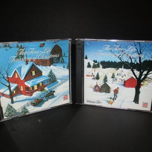 1987 4 CD Set The Time Life Treasury of Christmas Volumes 1 and 2 Near Mint Condition 4 CD Set