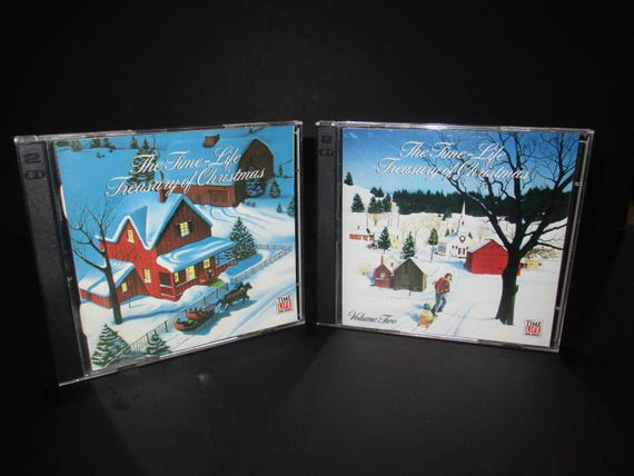 Vintage 1987 4 CD Set The Time Life Treasury of Christmas Volumes 1 and 2 Near Mint Condition 4 CD Set