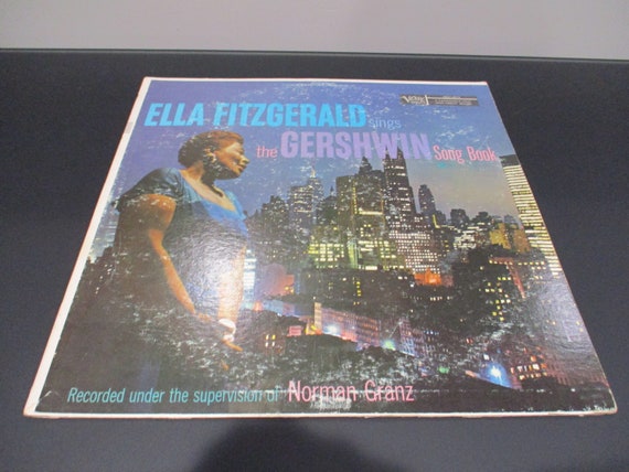 Vintage 1959 Vinyl LP Record Ella Fitzgerald Sings the Gershwin Song Book Jazz Very Good Condition 64947