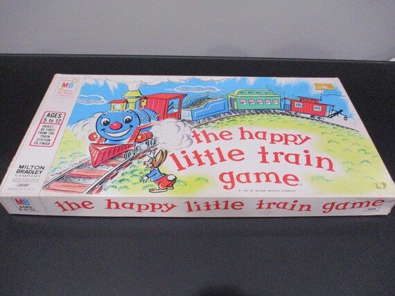 Vintage 1957 Milton Bradley Board Game Happy Little Train Game Excellent Condition 100% Complete