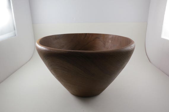 Large Wooden Antique 10 Inch Bowl