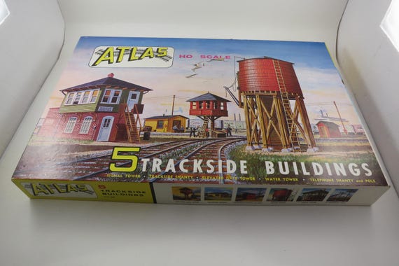 Vintage Atlas HO Scale 5 Trackside Buildings Kit #700 - 500 Mostly Sealed Complete