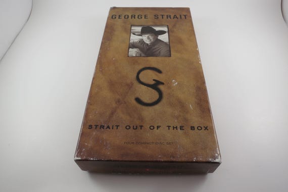 Vintage 1995 George Strait 'Strait Out of the Box' 4-CD Set with Book