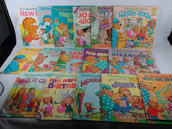 Set of 16 1980's Berenstain Bears First Time Kids Books All Different