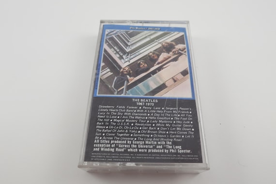 Vintage 1988 Cassette Tape The Beatles 1967-1970 (Blue Album)