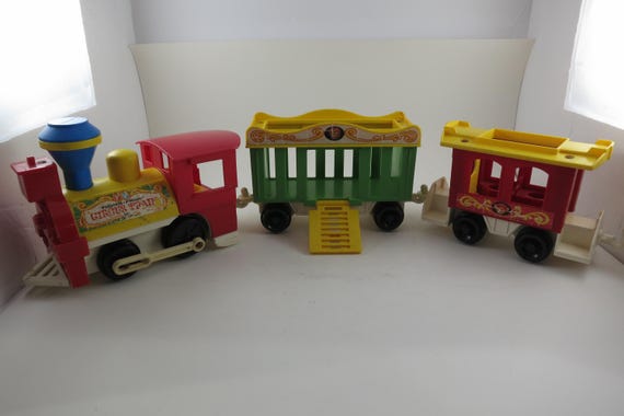 Vintage 1973 Fisher Price Circus Train Set