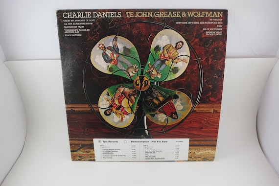 1978 Charlie Daniels Band LP Record TE John, Grease, Wolfman (Promo)