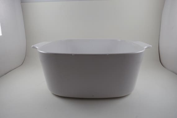 Vintage Corning Ware Dutch Oven: 5 Quart Liter All/Just White