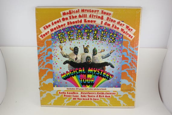 Vintage 1967 Beatles Magical Mystery Tour Vinyl LP - Stereo