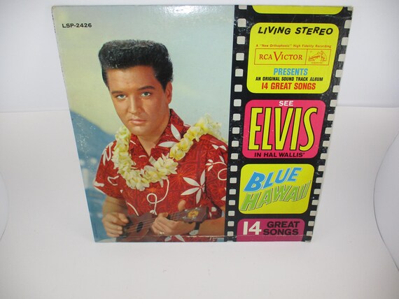 Vintage 1962 Vinyl LP Record Elvis In Hal Wallis Blue Hawaii Original Soundtrack Excellent Condition Living Stereo Pressing 69987