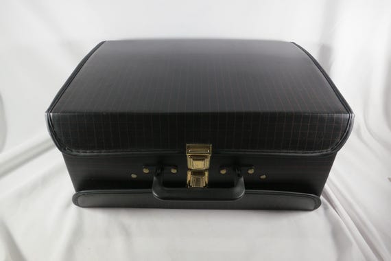 1980s Black Red Checkerboard Cassette Tape Case Holder (60 Tapes)